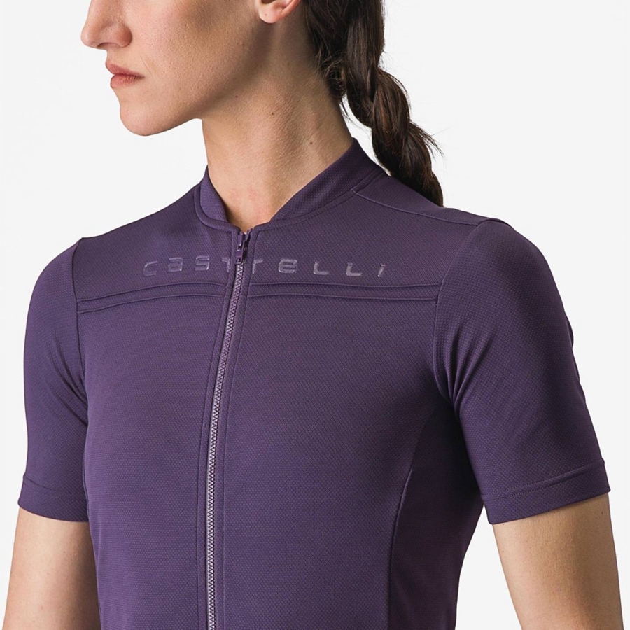 Castelli ANIMA 4 Women Jersey Purple | DL6270498