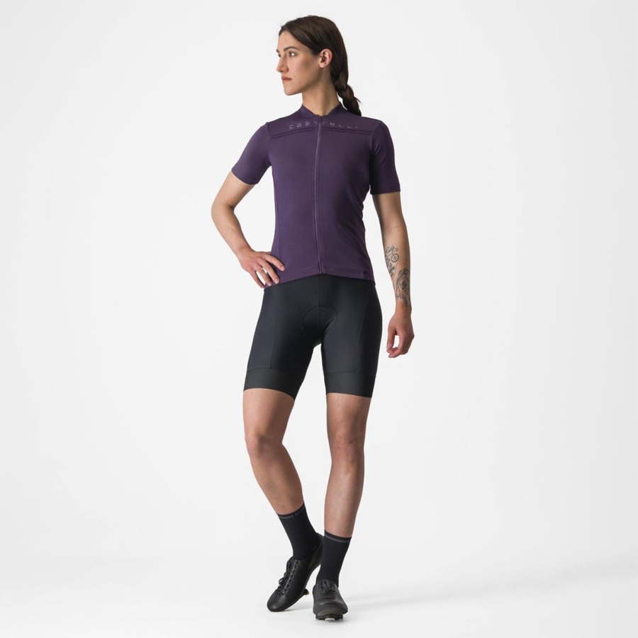 Castelli ANIMA 4 Women Jersey Purple | DL6270498