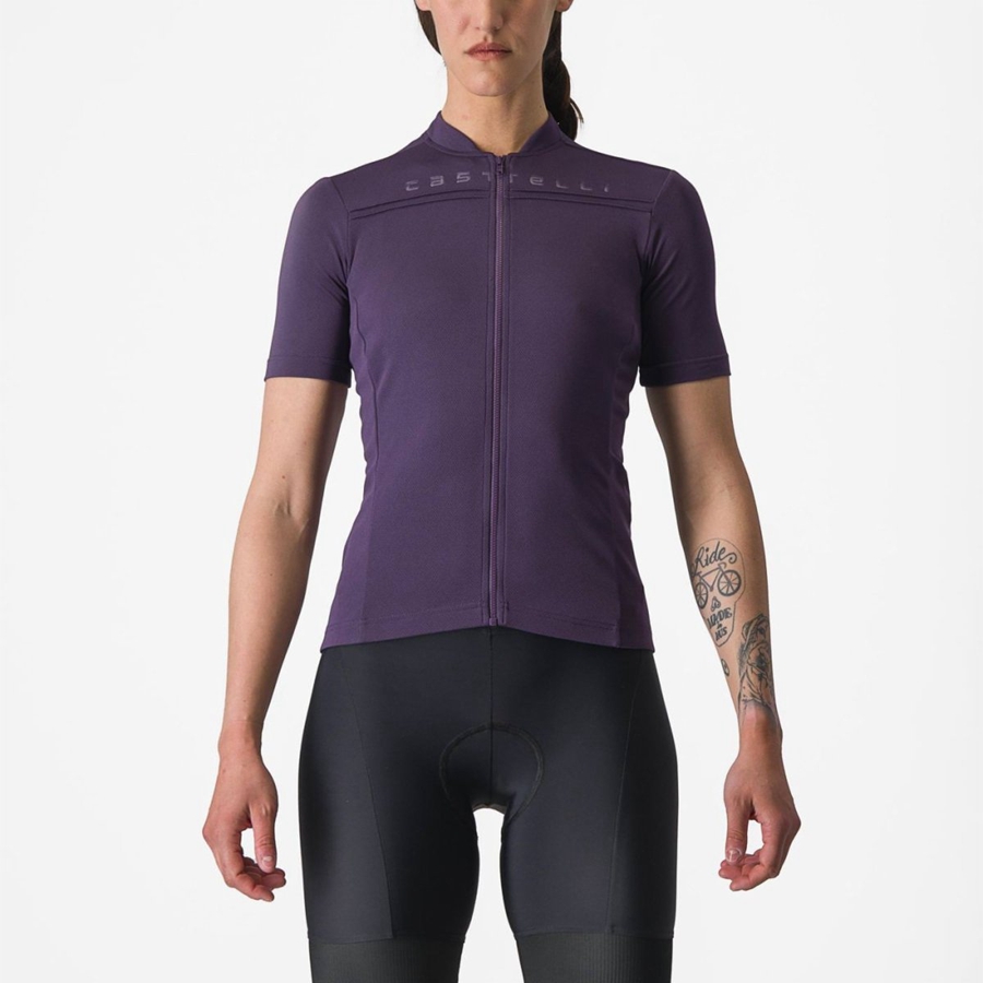 Castelli ANIMA 4 Women Jersey Purple | DL6270498