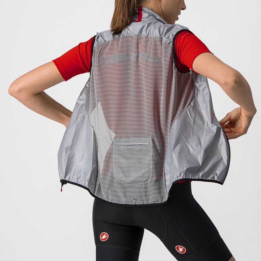 Castelli ARIA W Women Vest Silver Grey | VR2801965