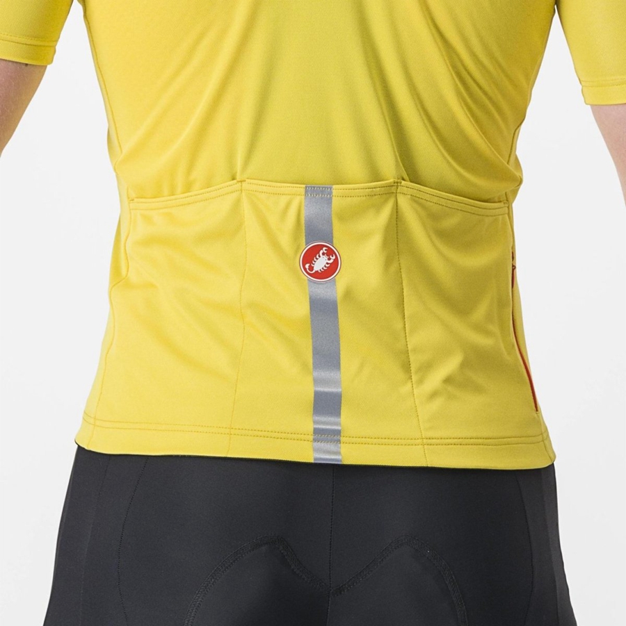 Castelli CLASSIFICA Men Jersey Yellow | RJ9685243