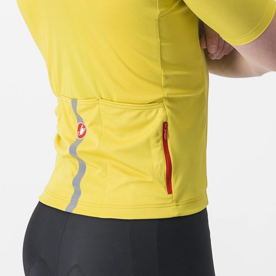 Castelli CLASSIFICA Men Jersey Yellow | RJ9685243