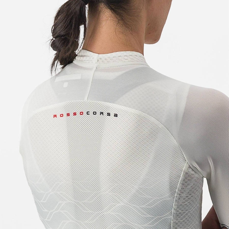 Castelli CLIMBER'S 2.0 W Women Jersey White / Olive | HI5761934