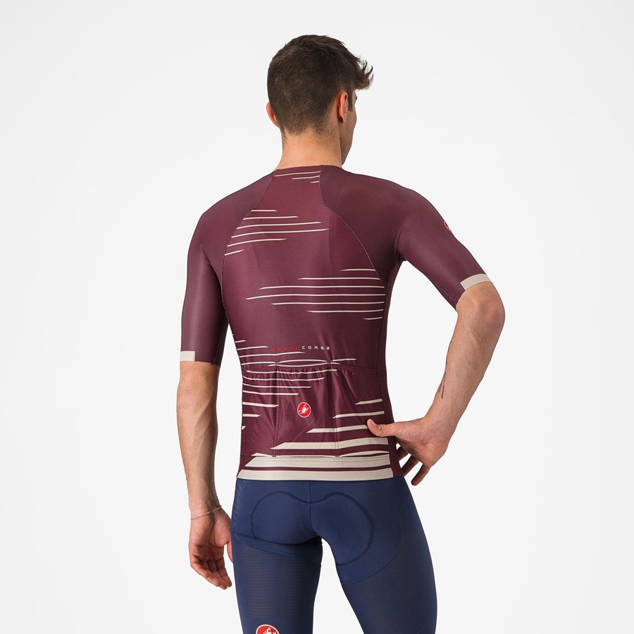 Castelli CLIMBER'S 4.0 Men Jersey Deep Burgundy / Silver | PY6425378