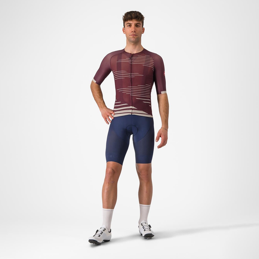 Castelli CLIMBER'S 4.0 Men Jersey Deep Burgundy / Silver | PY6425378