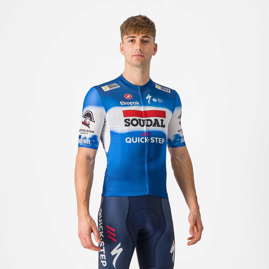 Castelli COMPETIZIONE 3 Men Jersey Blue / White | PN9260543