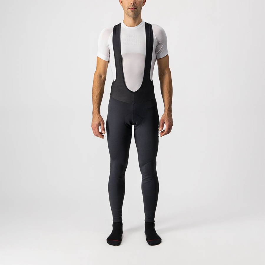 Castelli ENTRATA WIND Men Bib Tights Black | TD1849076