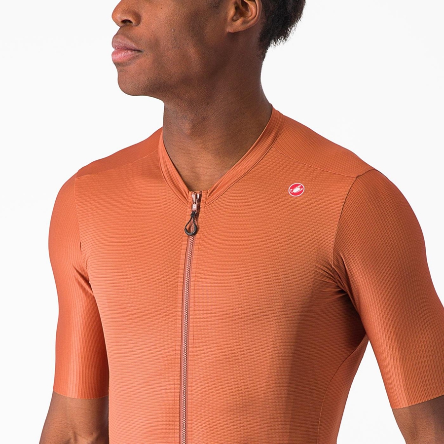 Castelli ESPRESSO Men Jersey Beige / Dark Grey | RU8529634