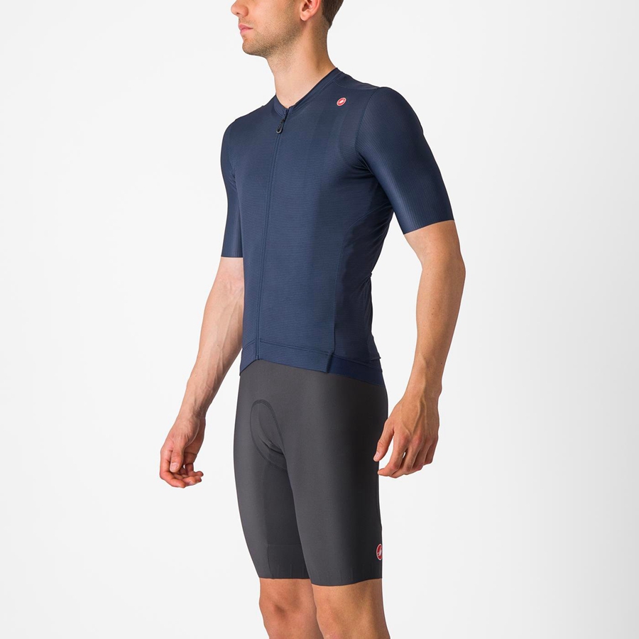 Castelli ESPRESSO Men Jersey Blue / Silver | DQ8450176