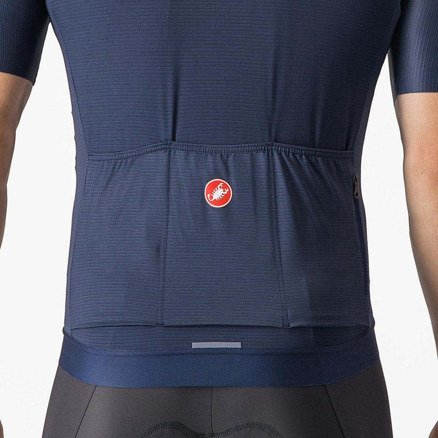 Castelli ESPRESSO Men Jersey Blue / Silver | DQ8450176