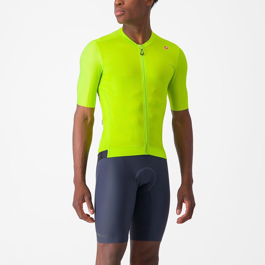 Castelli ESPRESSO Men Jersey Light Green / Deep Green | SE5769013