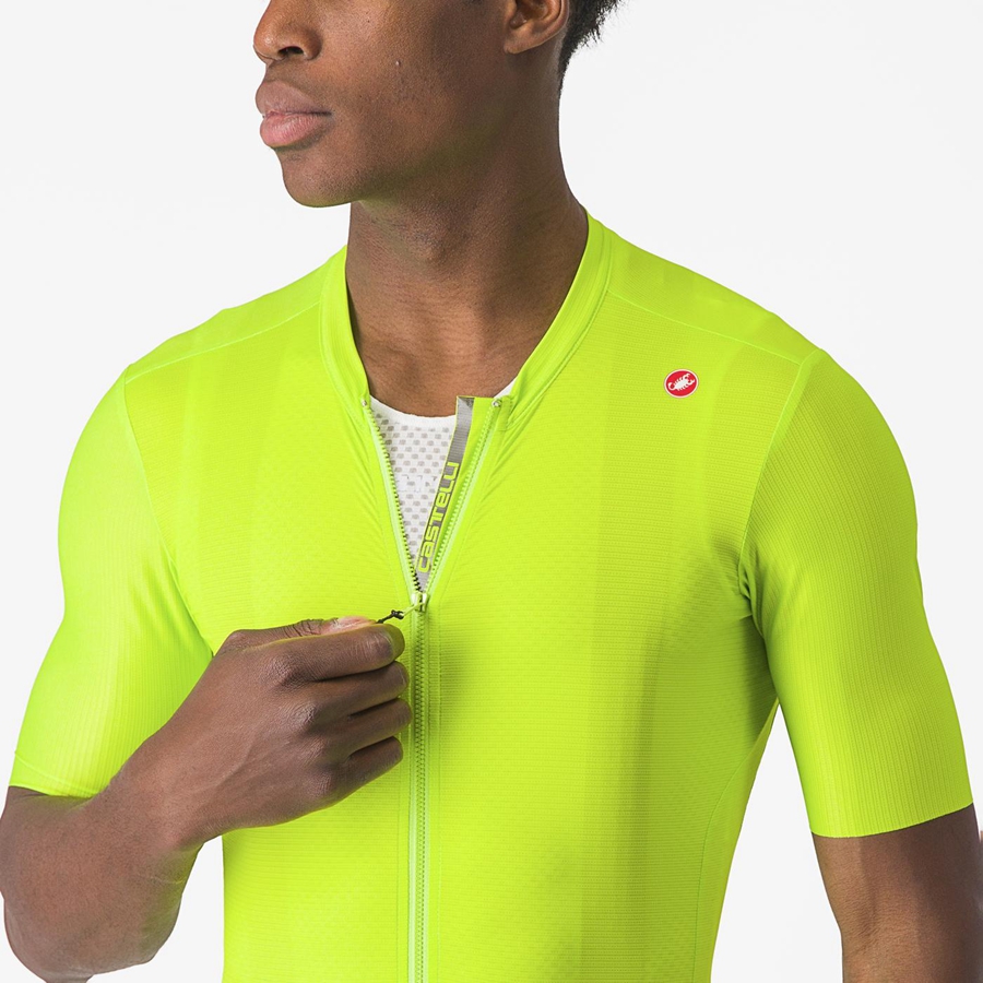 Castelli ESPRESSO Men Jersey Light Green / Deep Green | SE5769013