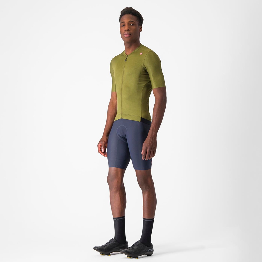 Castelli ESPRESSO Men Jersey Olive / Light Green | BM2530789