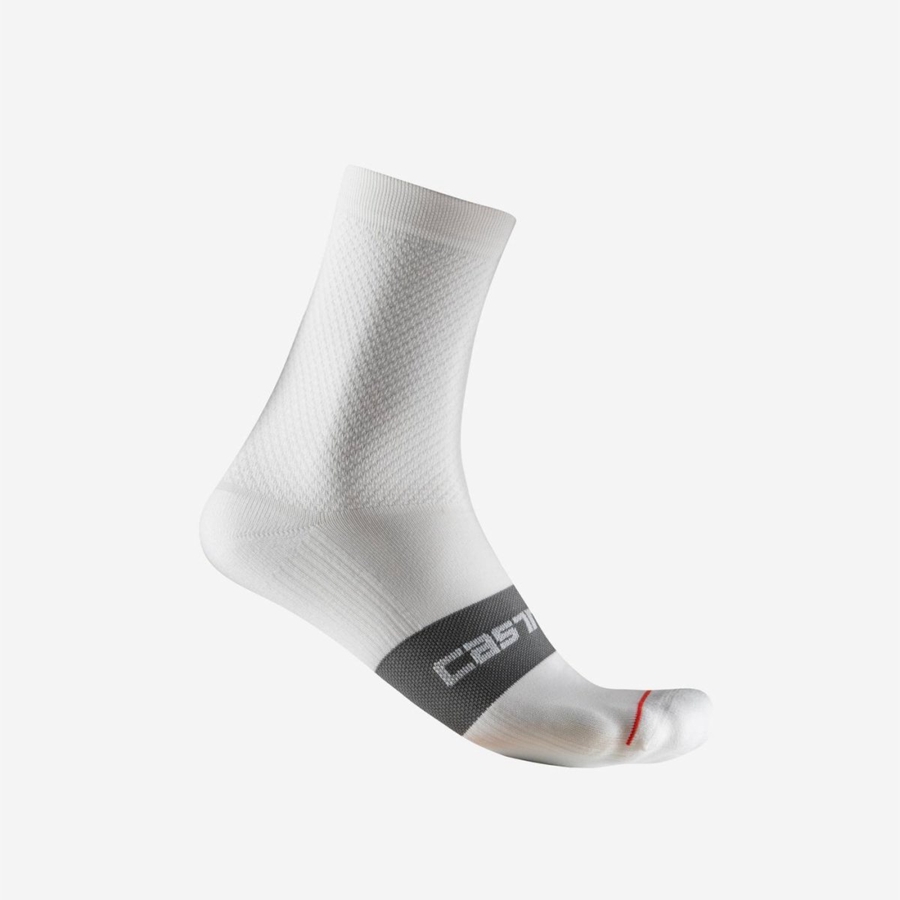 Castelli ESPRESSO W 12 Women Socks White | NX9236147