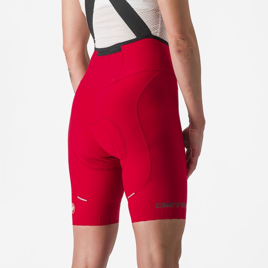 Castelli ESPRESSO W DT Women Bib Shorts Red | AB3592470