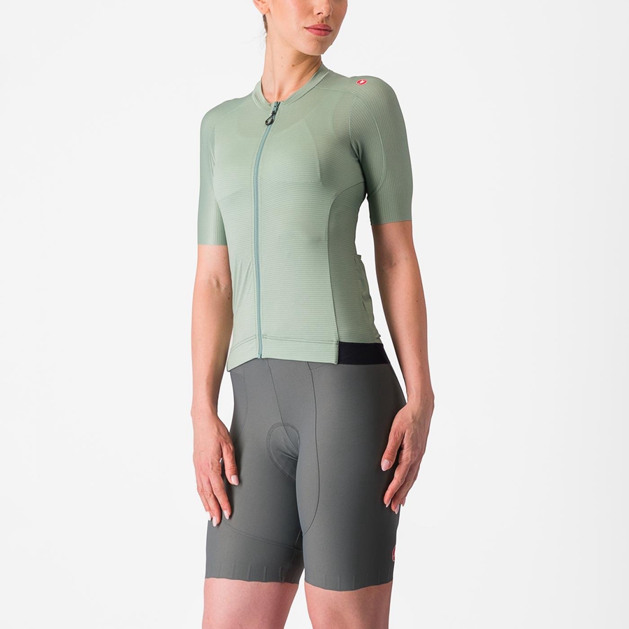 Castelli ESPRESSO W Women Jersey Green / Deep Green | CS0148692