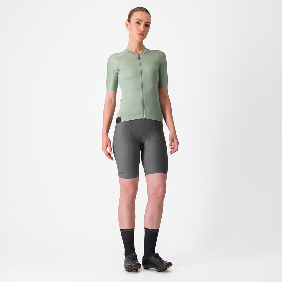 Castelli ESPRESSO W Women Jersey Green / Deep Green | CS0148692