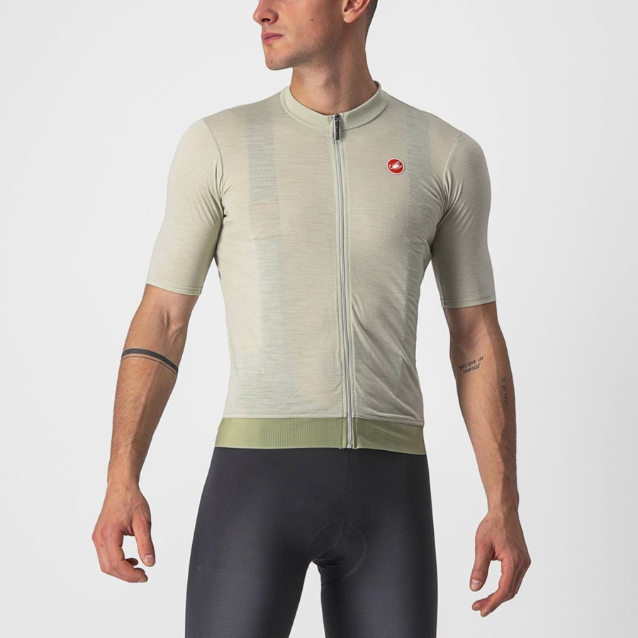 Castelli ESSENZA Men Jersey Green | ZC3217496