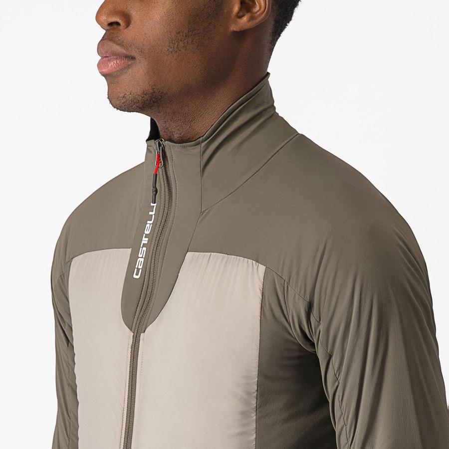 Castelli FLY THERMAL Men Jackets Green | PH6809453