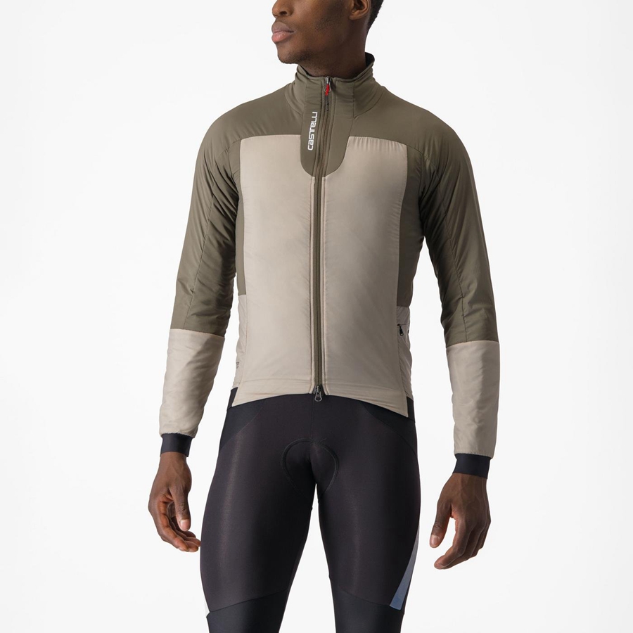 Castelli FLY THERMAL Men Jackets Green | PH6809453