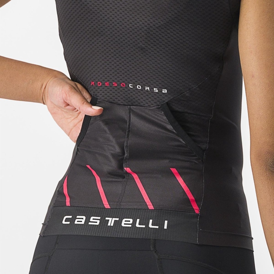 Castelli FREE 2 W TRI SINGLET Women Suits Black | MT7450186