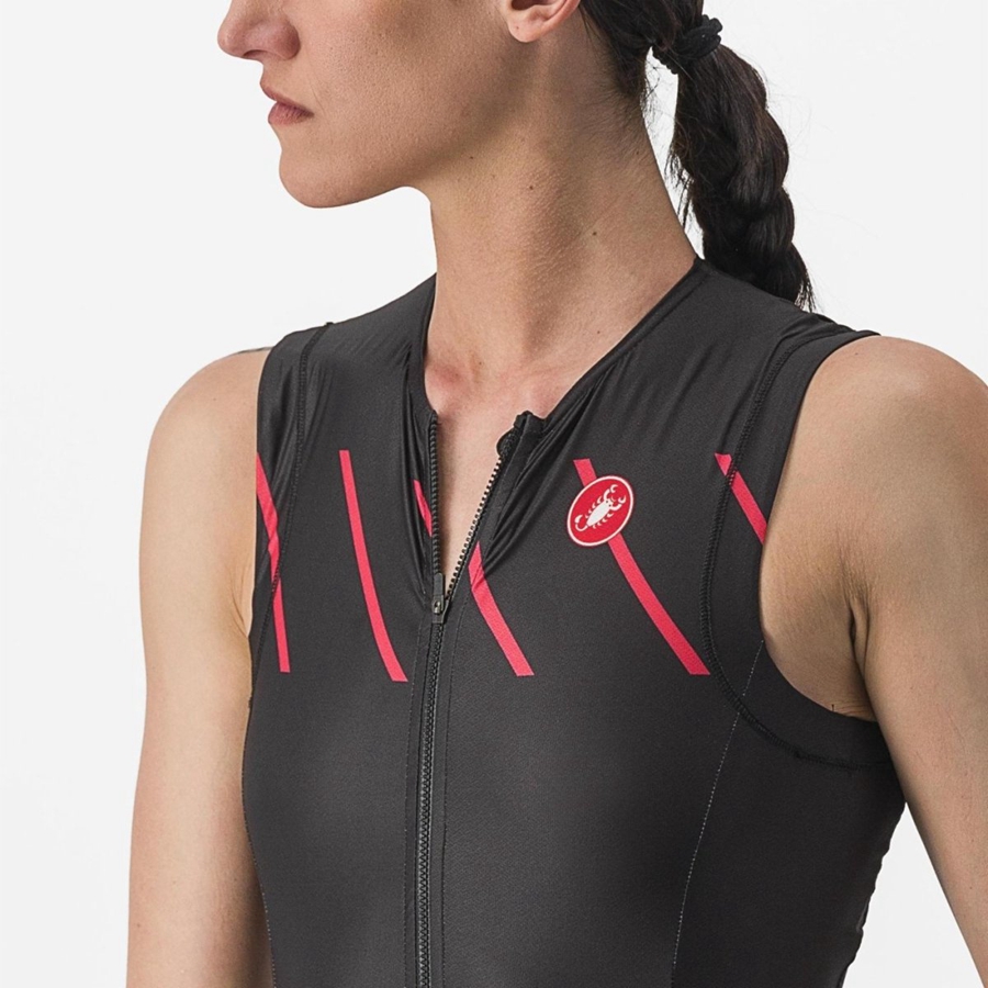 Castelli FREE SANREMO W SLEEVELESS Women Suits Black | QT0471396