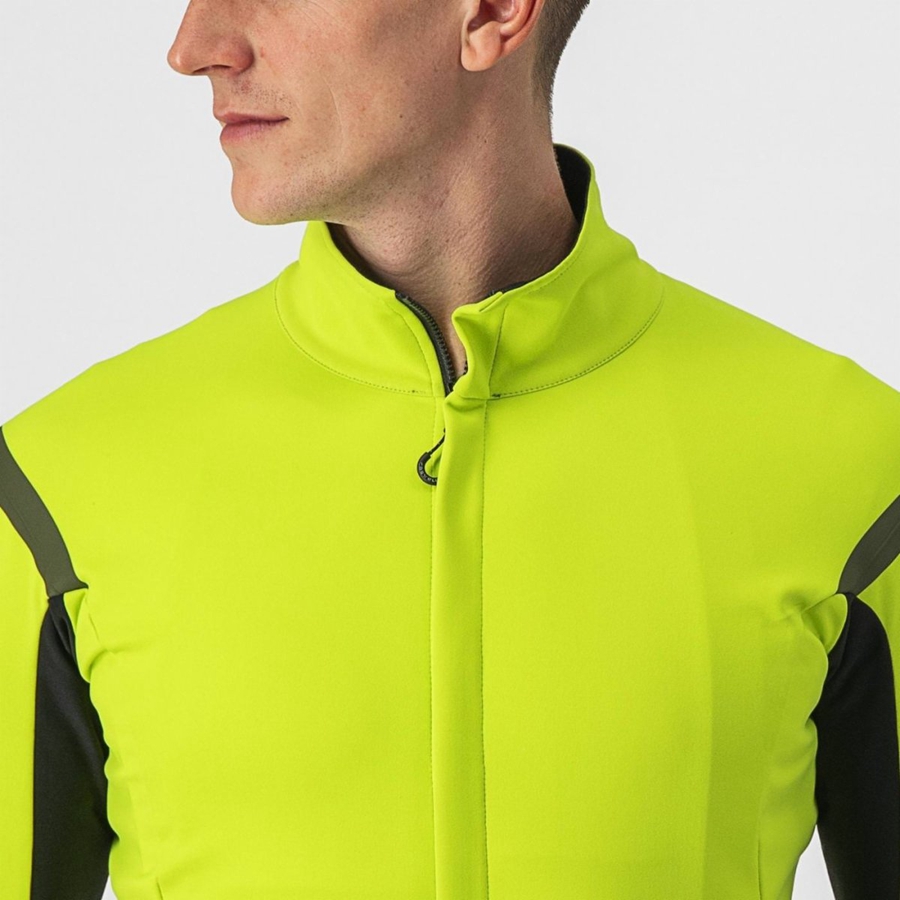 Castelli GABBA RoS 2 Men Jackets Light Green / Dark Grey | OC3605829