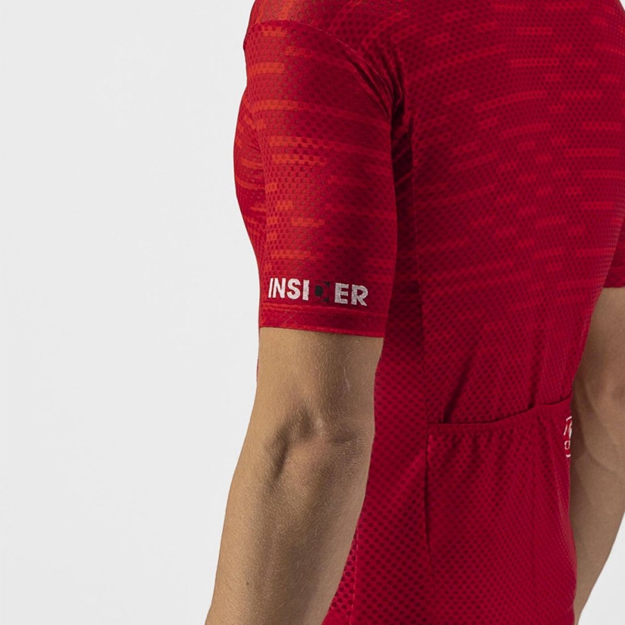 Castelli INSIDER Men Jersey Dark Red | HR8672310