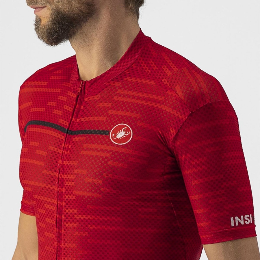 Castelli INSIDER Men Jersey Dark Red | HR8672310