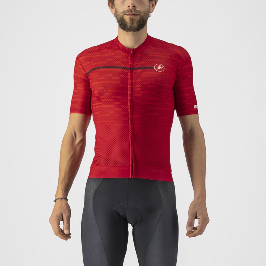 Castelli INSIDER Men Jersey Dark Red | HR8672310