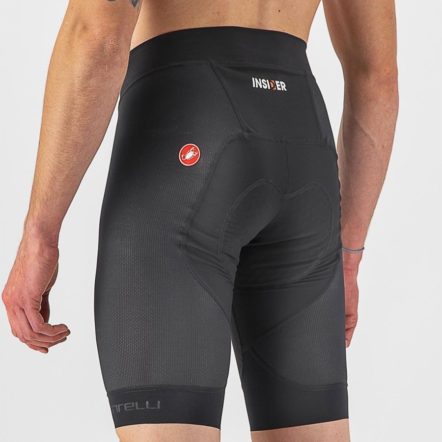 Castelli INSIDER Men Shorts Black | QO8910532