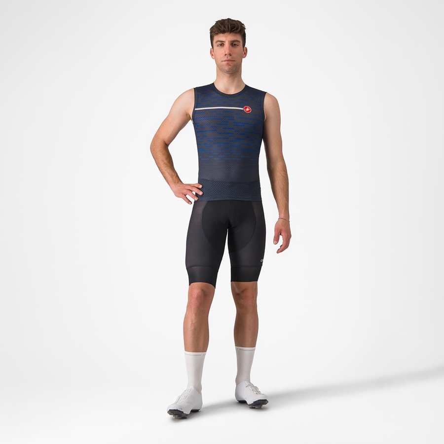 Castelli INSIDER SLEEVELESS Men Jersey Blue | FG1359678