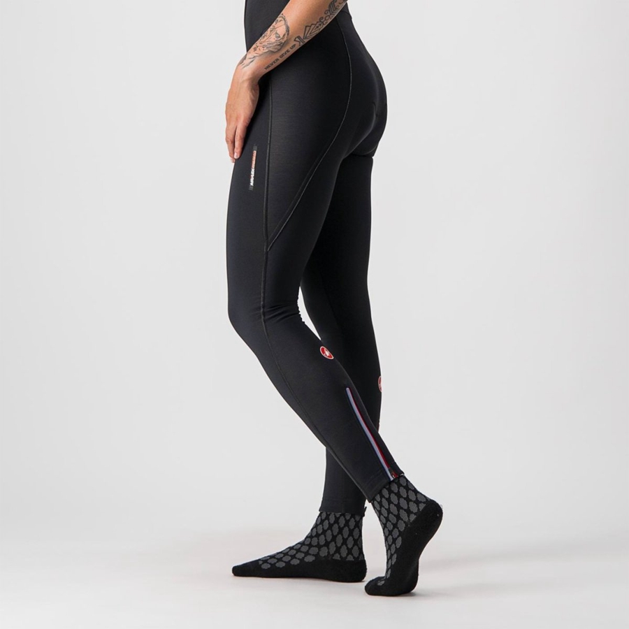 Castelli MENO WIND W Women Bib Tights Black | UY2147985