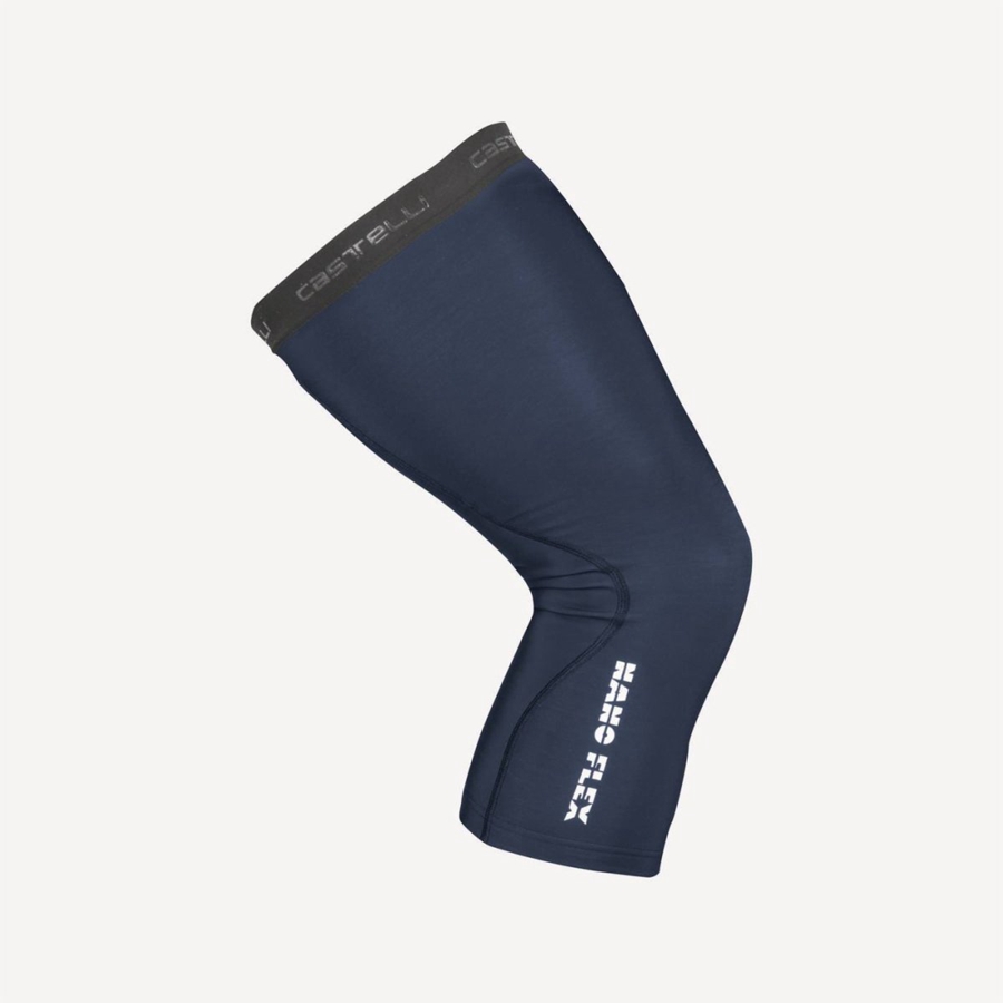 Castelli NANO FLEX 3G KNEEWARMER Men Leg Warmer Blue | LA4603582