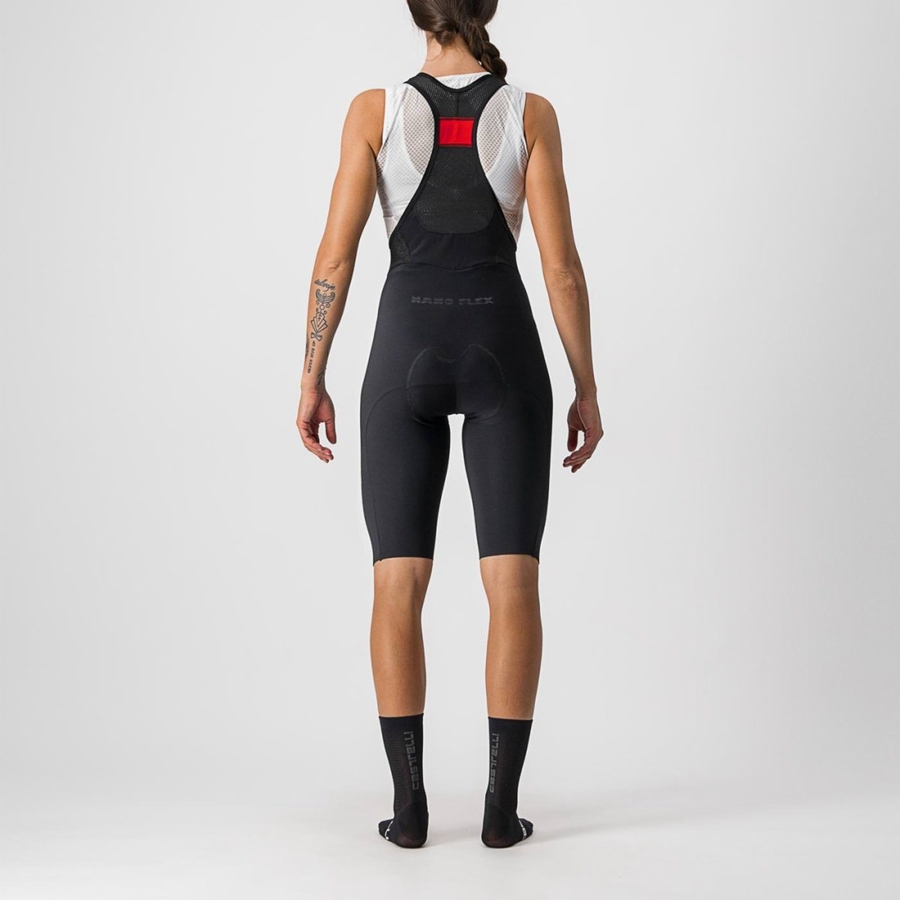 Castelli OMLOOP NANO W Women Bib Shorts Black | VZ6109382