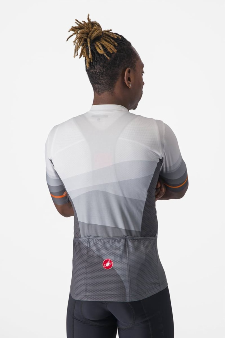 Castelli ORIZZONTE Men Jersey Dark Grey / Silver Grey | HL4125069