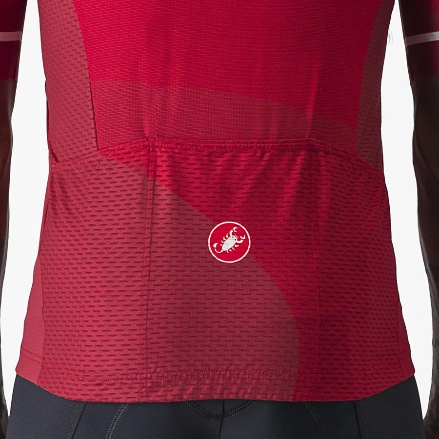 Castelli ORIZZONTE Men Jersey Red / Red / White | TQ9248651