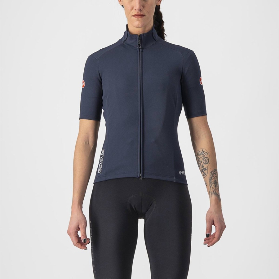 Castelli PERFETTO RoS 2W WIND Women Jackets Blue | EH6134098