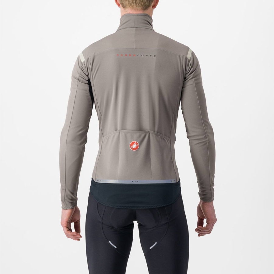 Castelli PERFETTO RoS 2 Men Jackets Grey / Khaki Grey | DR9354270