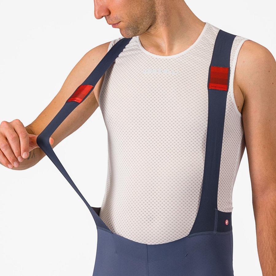 Castelli PREMIO Men Bib Shorts Blue / Grey Blue | PV0487269