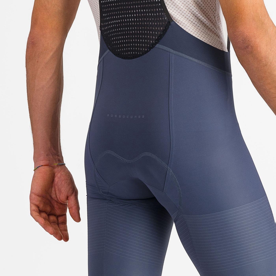 Castelli PREMIO Men Bib Shorts Blue / Grey Blue | PV0487269