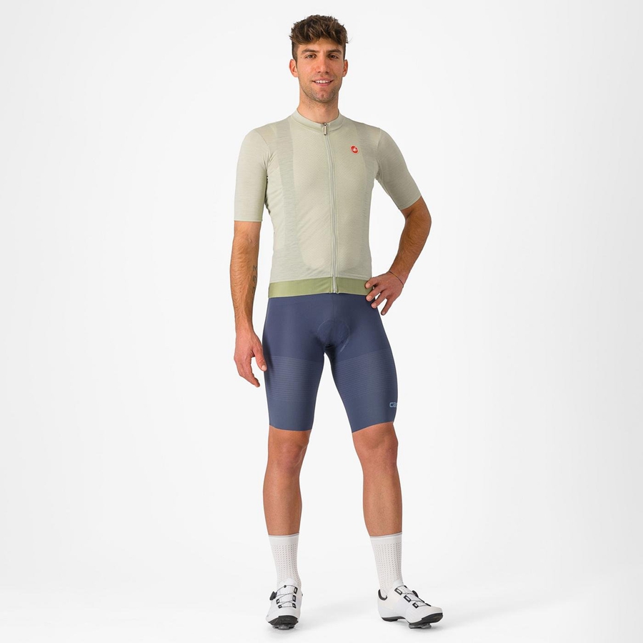 Castelli PREMIO Men Bib Shorts Blue / Grey Blue | PV0487269