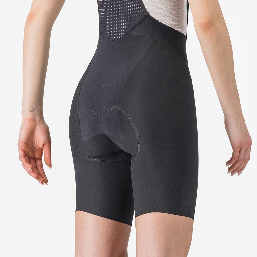 Castelli PREMIO W Women Bib Shorts Black | WE3726541