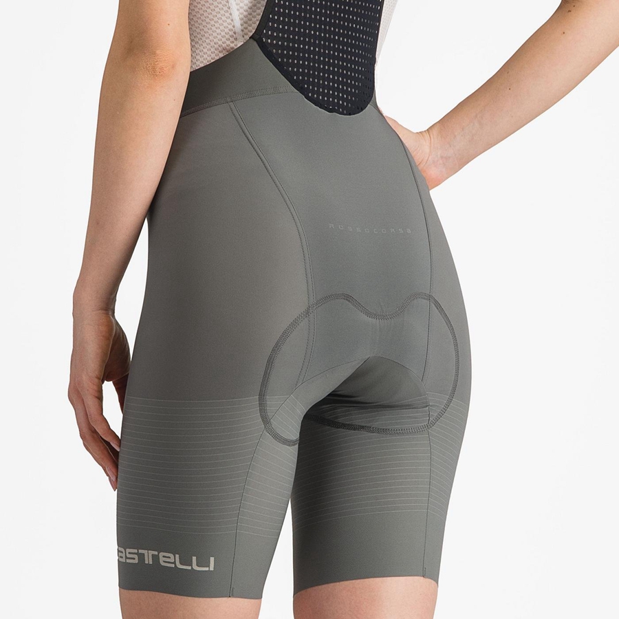 Castelli PREMIO W Women Bib Shorts Grey | BG3296170