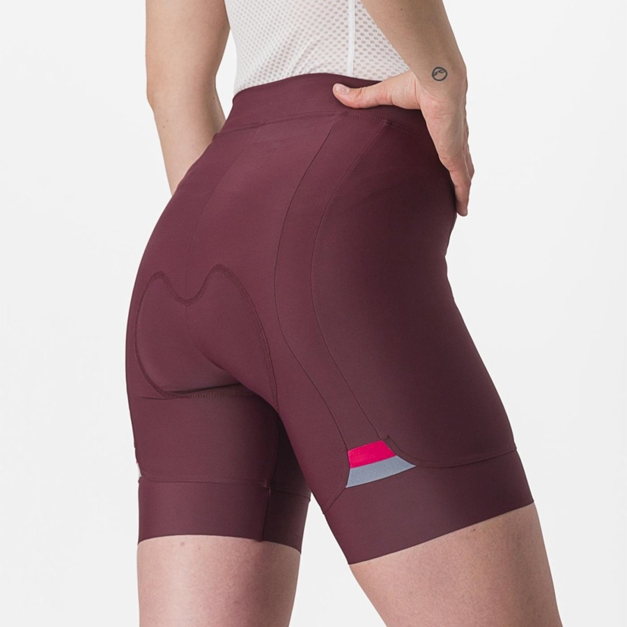 Castelli PRIMA Women Shorts Deep Burgundy / Red | SH4057689