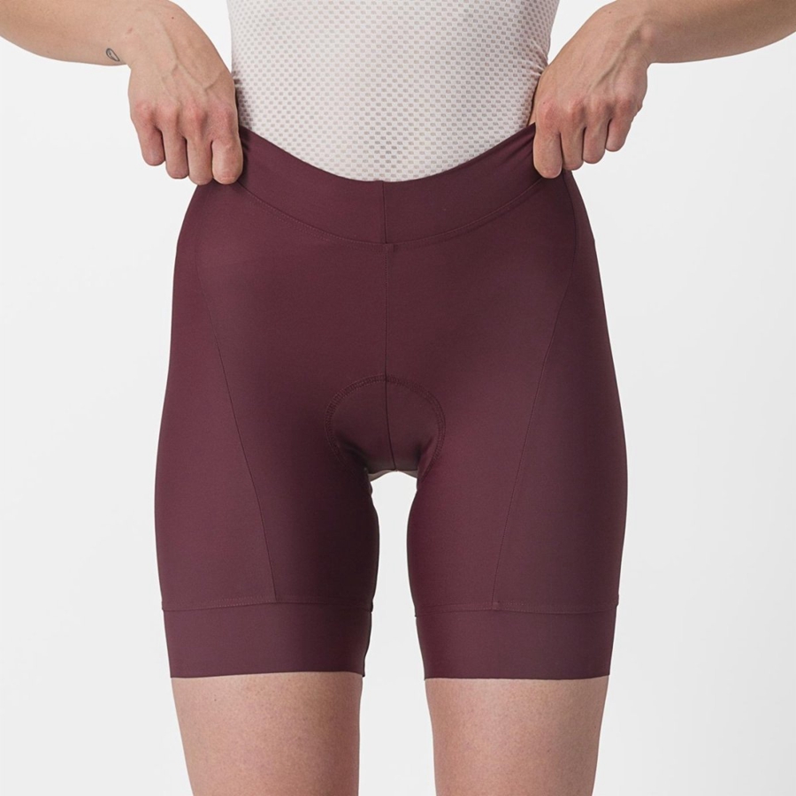 Castelli PRIMA Women Shorts Deep Burgundy / Red | SH4057689