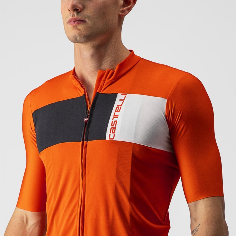 Castelli PROLOGO 7 Men Jersey Red / Black / White | IF7081945