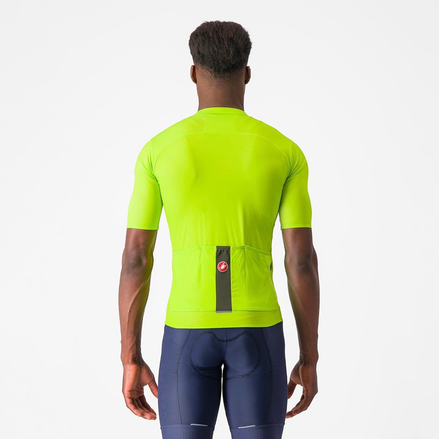 Castelli PROLOGO LITE Men Jersey Light Green / Deep Green | AB5062794