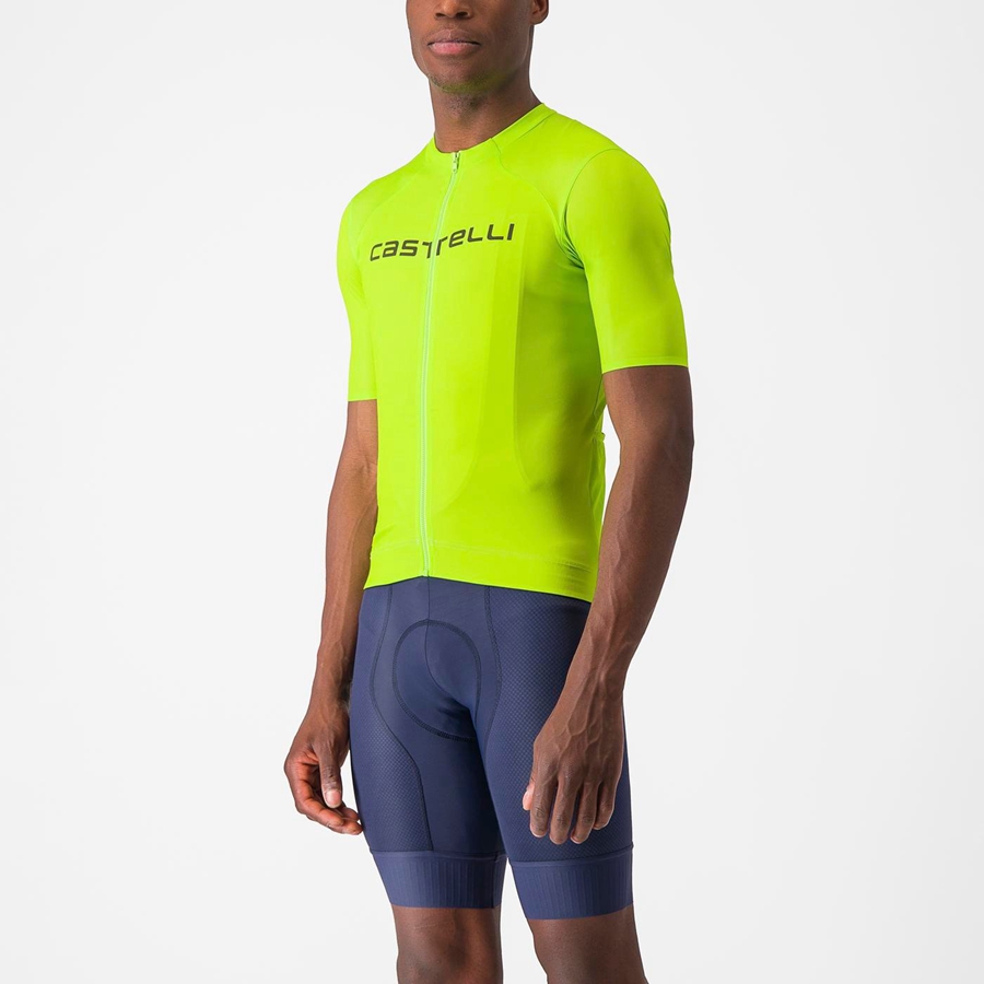 Castelli PROLOGO LITE Men Jersey Light Green / Deep Green | AB5062794