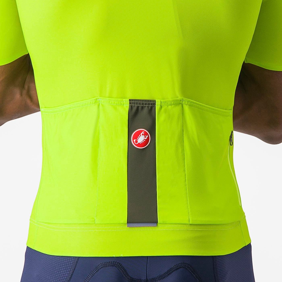 Castelli PROLOGO LITE Men Jersey Light Green / Deep Green | AB5062794